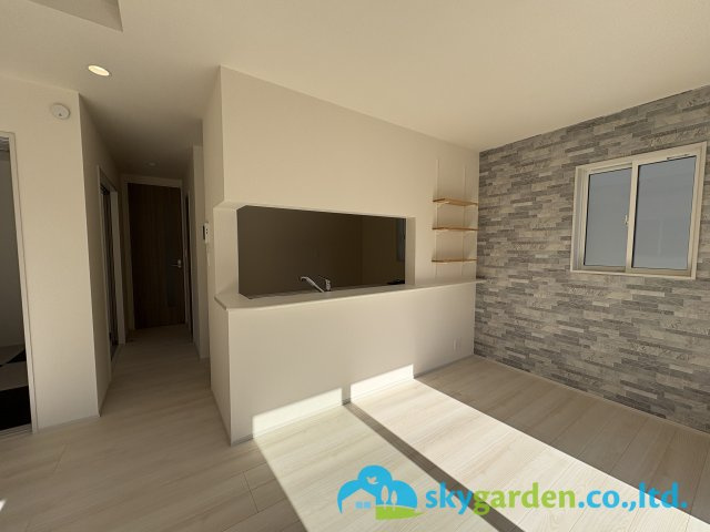 藤沢市用田　新築戸建　全2棟1号棟の内装|対面キッチン