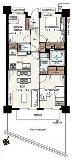 【間取り】 | ライオンズマンション川口南
