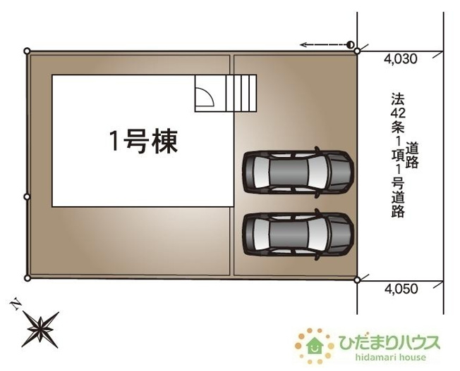 【区画図】 | つくば市若葉第11　新築戸建 | 時間がない時もらくらくと車の出し入れができる並列駐車場を完備！！