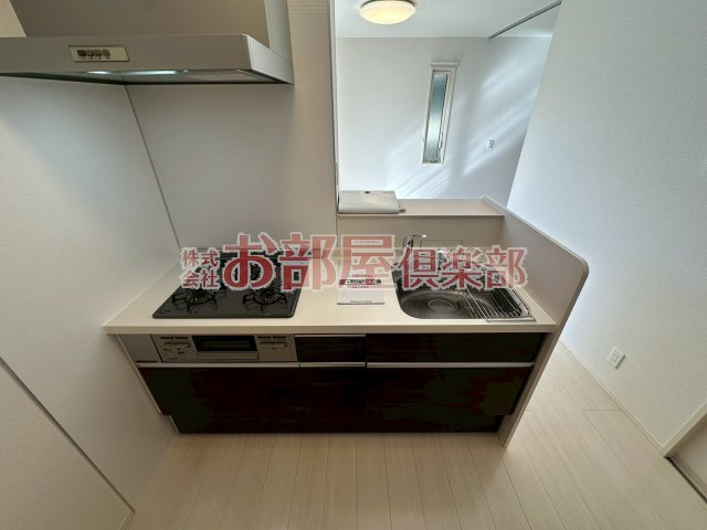 D-room F.京町のキッチン|コンパクトなキッチンで掃除もラクラク