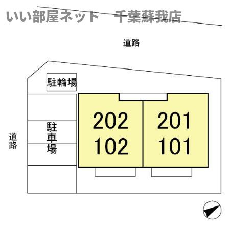 コモドカーサの区画図