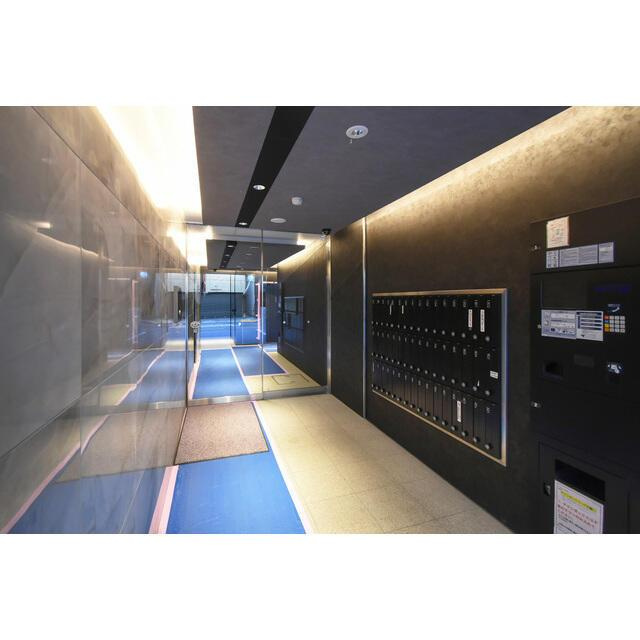 港区三田３丁目の賃貸マンションのロビー| 