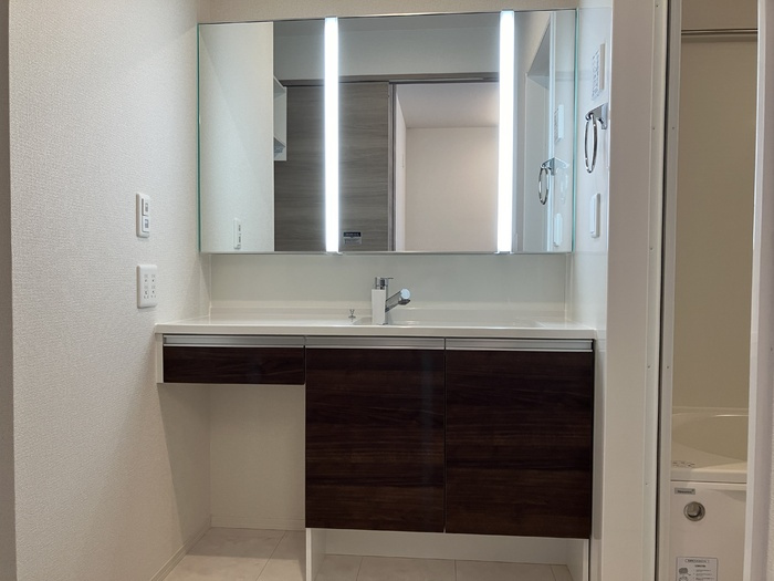 セレブ菊池の独立洗面台