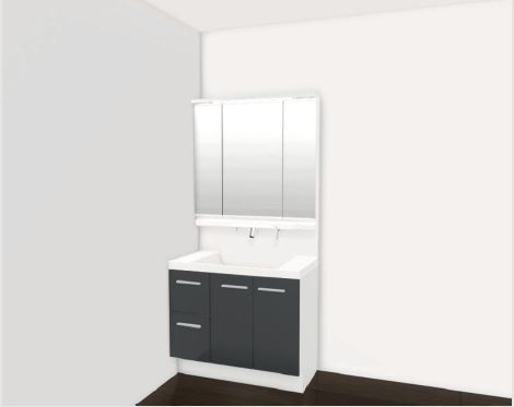 マ・メゾン　佐伯区隅の浜2丁目　№119の独立洗面台|色は変更になる可能性があります。