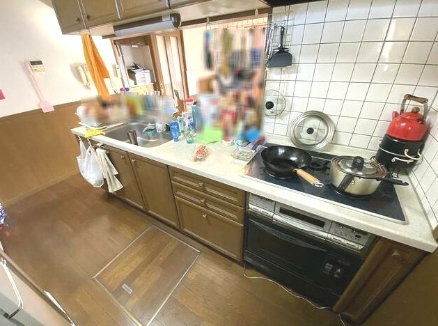 山武郡九十九里町下貝塚　中古戸建のキッチン|敷地約100坪 自然豊かな環境で家庭菜園やドックランバーベキューが可能です