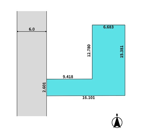 【区画図】 | 坂戸市片柳 | 全1棟