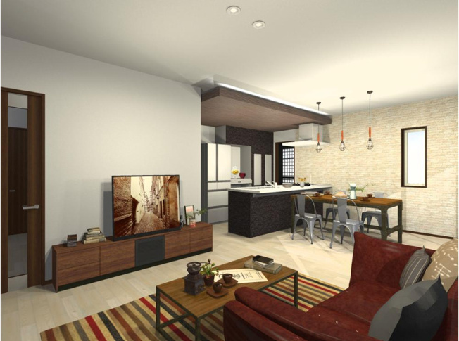 【居間・リビング】 | タマタウン佐賀駅西Ⅱ | ※１号地のイメージ図になります。