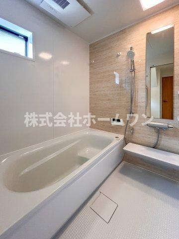 昭島市緑町2丁目　新築戸建の浴室|きれいなお風呂です