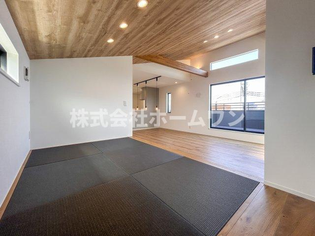昭島市緑町2丁目　新築戸建の和室|和室があれば、来客や子供用のスペースとして活躍します
