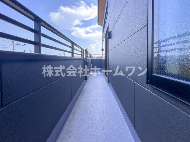 昭島市緑町2丁目　新築戸建のバルコニー|陽当たり良好なバルコニーです