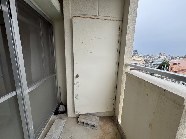 寄宮市街地分譲住宅のバルコニー