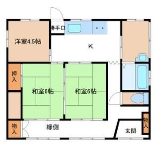 中古戸建　小山市神鳥谷の間取り