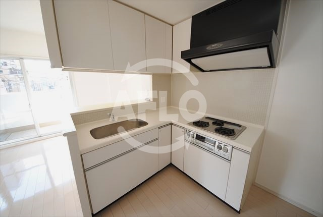 アーデン上本町　真田山小学校区のキッチン|アーデン上本町　3口ガスシステムキッチン