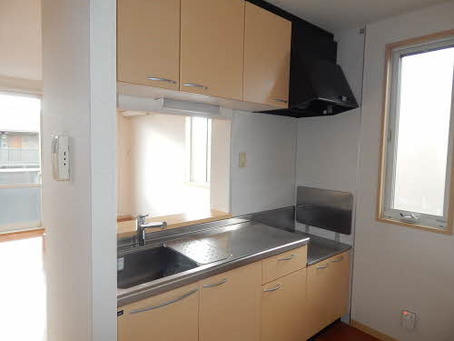 レシデンシア小森野　Ｆ棟のキッチン|コンパクトなキッチンで掃除もラクラク