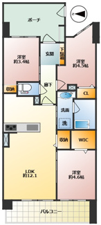 【間取り】 | パークホームズ武蔵小金井フォレストフィールド