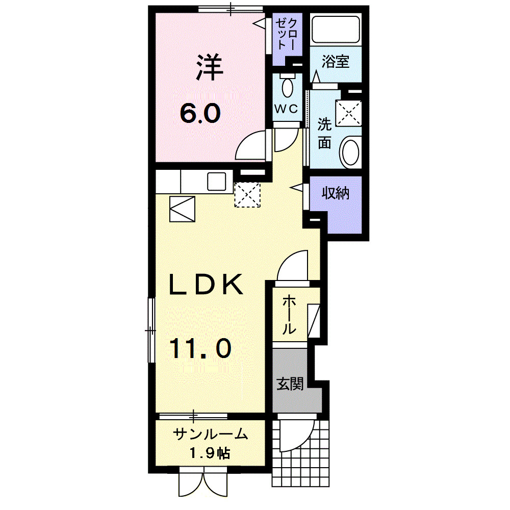 イースト　フェアリーの間取り