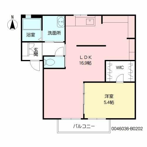 モダニティ八分字　B棟の間取り