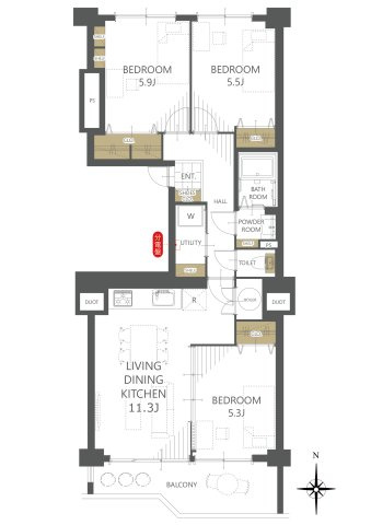 【間取り】シーアイマンション本郷 