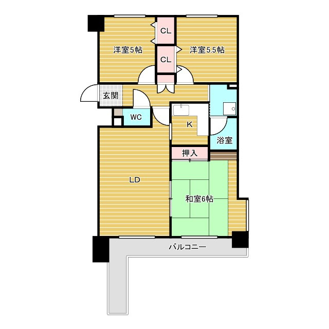 プレシオ緑ヶ丘の間取り