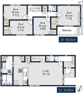  | 【名古屋市天白区平針南1丁目607新築戸建2号棟】✨️仲介手数料無料✨️平針南小学校・平針中学校