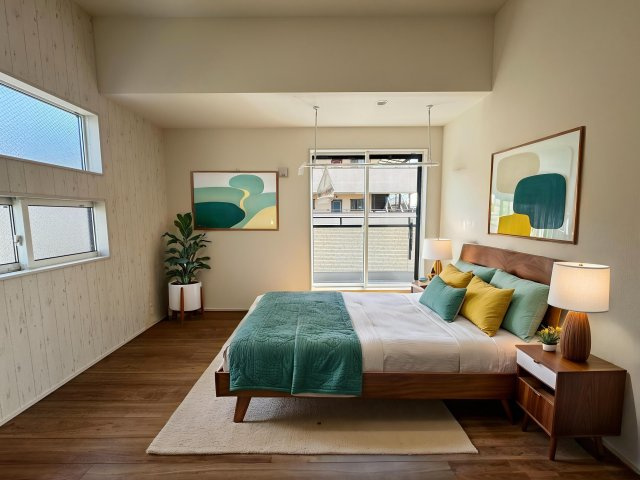 東村山市秋津町4丁目・全7棟　新築一戸建　7号棟の寝室|洋室7帖（家具はCG画像での表示になります）