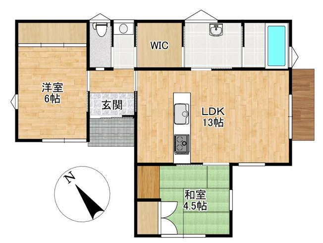 【間取り】 | 広谷新築平屋
