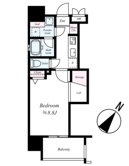 【間取り】 | アクタス薬院アネックス　★プライスホームなら仲介手数料が0円です★