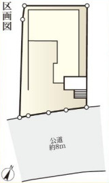 鎌倉市腰越3丁目　新築戸建　全1棟1号棟の区画図
