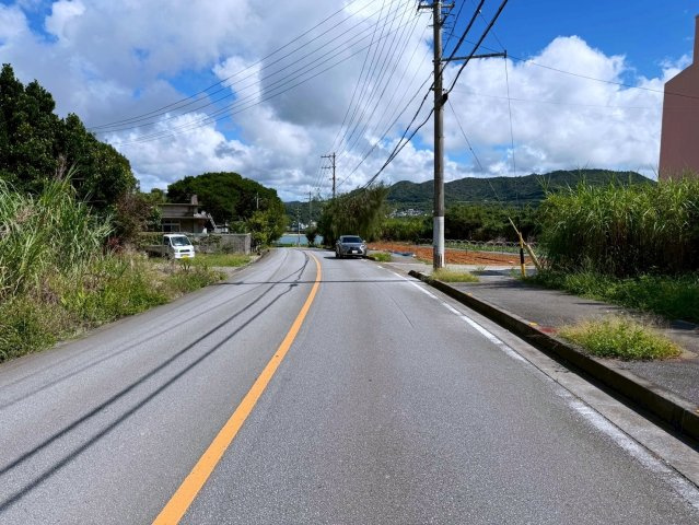 本部町瀬底　売土地の前面道路含む現地写真|2025/10/25　現地写真