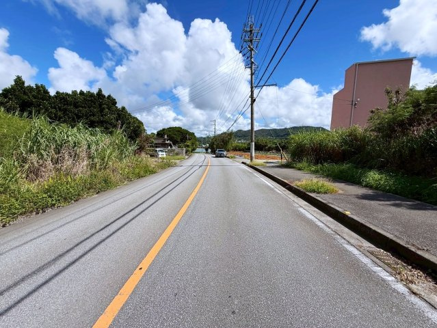 本部町瀬底　売土地の前面道路含む現地写真|2025/10/25　現地写真