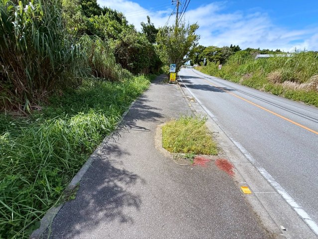 本部町瀬底　売土地の前面道路含む現地写真|2025/10/25　現地写真