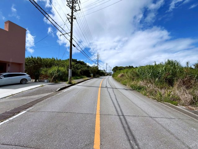 本部町瀬底　売土地の前面道路含む現地写真|2025/10/25　現地写真