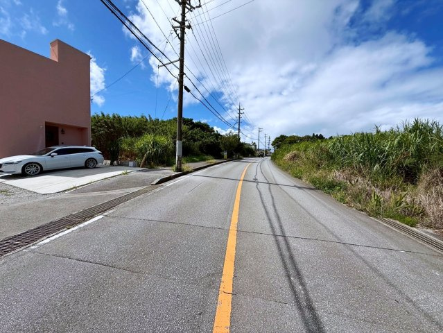 本部町瀬底　売土地の前面道路含む現地写真|2025/10/25　現地写真