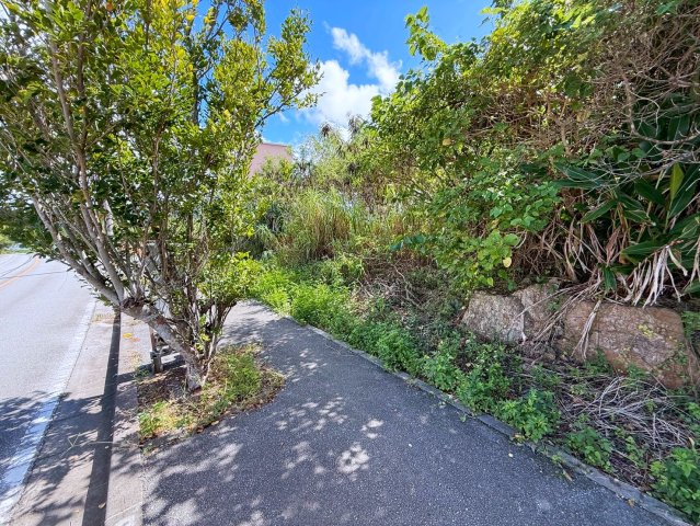 本部町瀬底　売土地の前面道路含む現地写真|2025/10/25　現地写真
