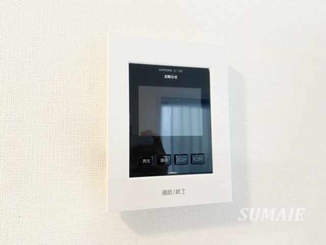 エクセルハイムのセキュリティ|モニター付きインターホン！