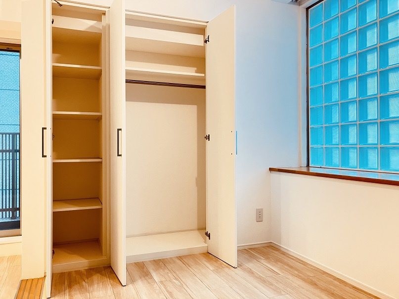 プライムアーバン四谷外苑東の収納|洋室クローゼット　※603号室　内装リニューアル後撮影