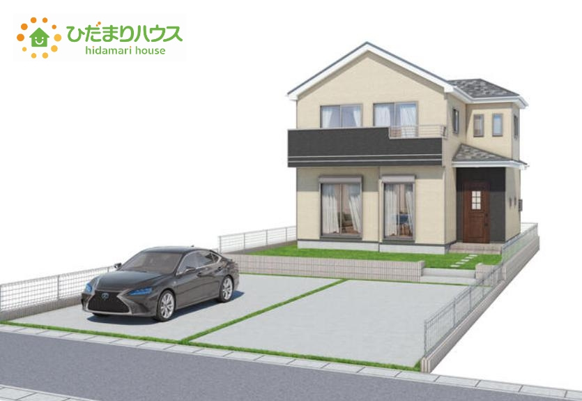 ハートフルタウン平磯町　新築戸建の外観パース|お気軽にお問い合わせください☆彡