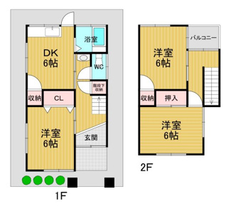 【間取り】 | 橿原市中曽司町貸家
