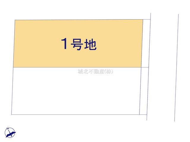 練馬区関町南1丁目 全2区画 1号地の区画図