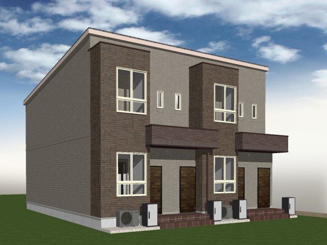 【外観パース】 | ガーデンヒル出西 | A棟外観パース