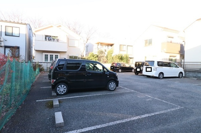 練馬区関町北５丁目のアパートの駐車場