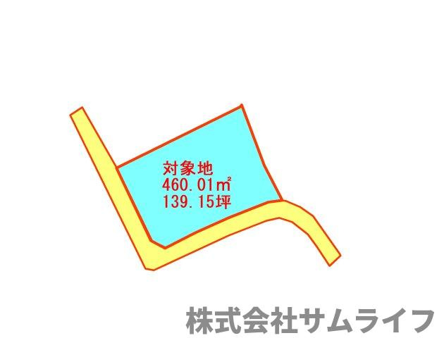 【土地図】 | 上山田　古家付土地