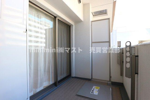 ラシュレ天満橋のバルコニー