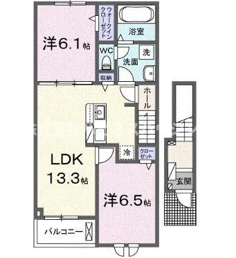エスタブレＡの間取り