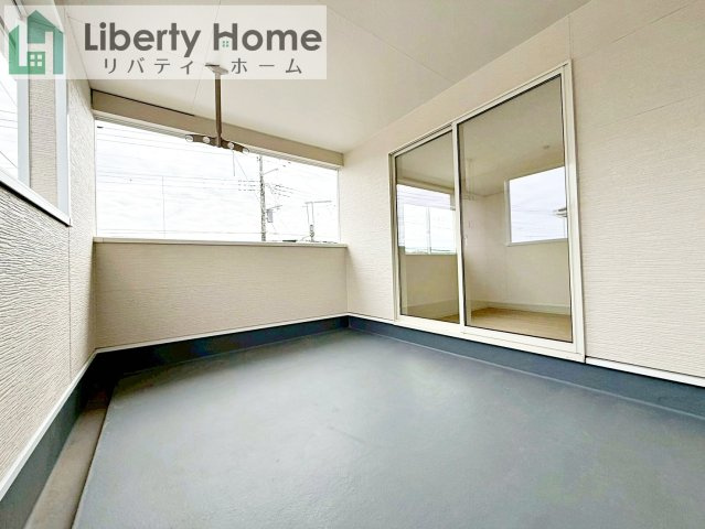 つくば市台町第3　新築戸建　1号棟のバルコニー