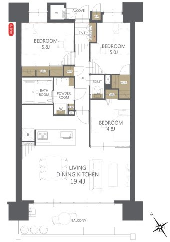 【間取り】スターアーク呉中央爽風邸 