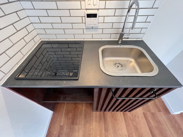 ライオンズマンション太子堂第２　リノベーション　浴室乾燥　南向き　のキッチン