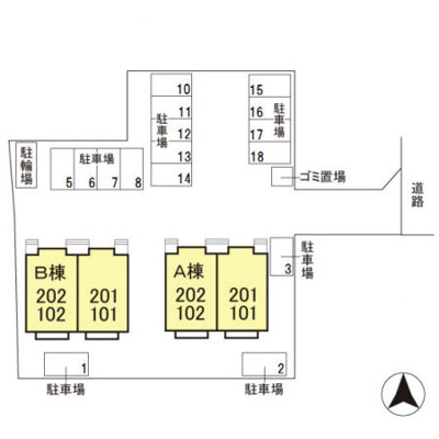 【区画図】 | アルテール･ヒルズ Ｂ