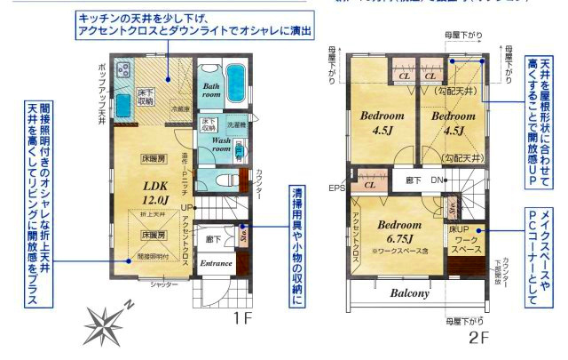 調布市深大寺東町６丁目 京王線 調布駅  新築戸建の間取り