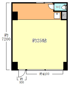 シティハイツ須磨１階店舗の間取り